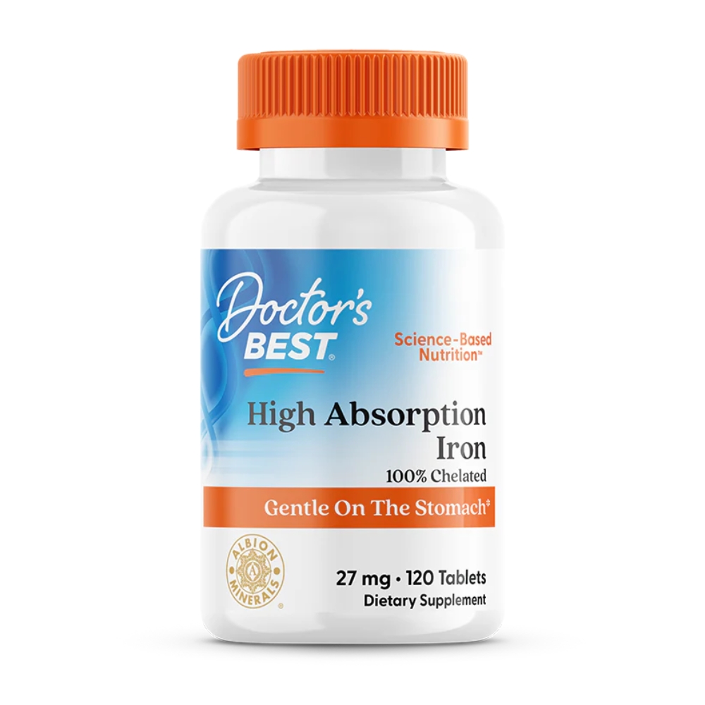 Doctor's Best - High Absorption Iron - 120 tabletek