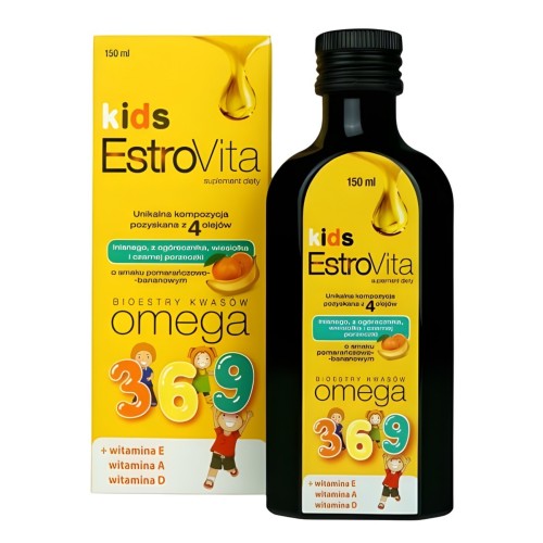 EstroVita KIDS pomarańcza-banan - 150 ml