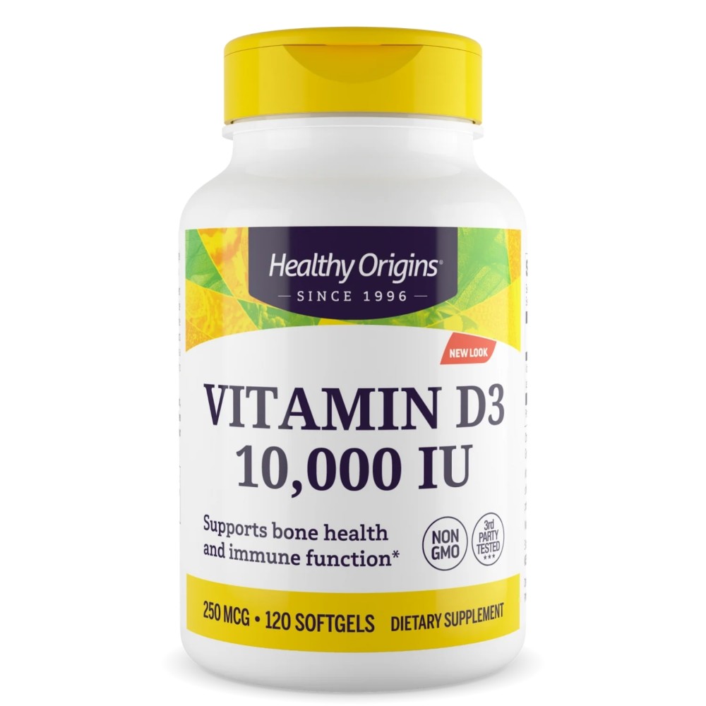 Healthy Origins - Vitamin D3 10,000 IU - 120 kapsułek