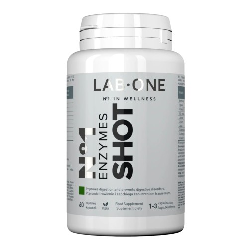 LAB ONE - Enzymes SHOT - 60 kapsułek
