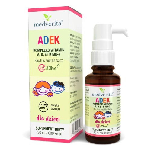 Medverita - ADEK (ß-Karoten) dla dzieci - 30 ml