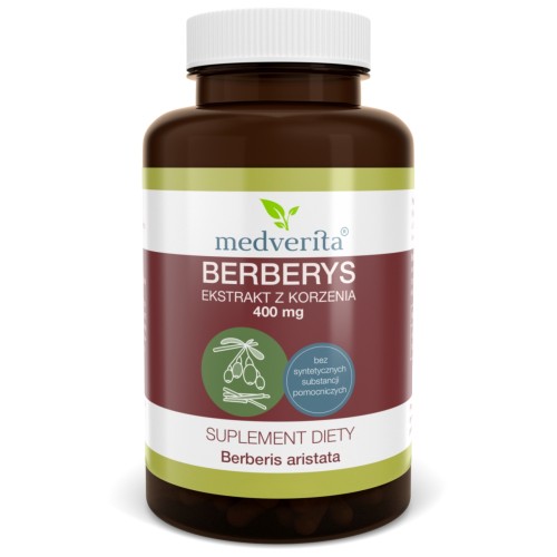 Medverita - Berberys ekstrakt z korzenia 400 mg - 120 kapsułek