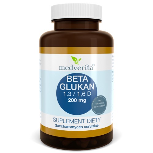 Medverita - Beta Glukan 1,3 / 1,6 D 200mg - 60 kapsułek