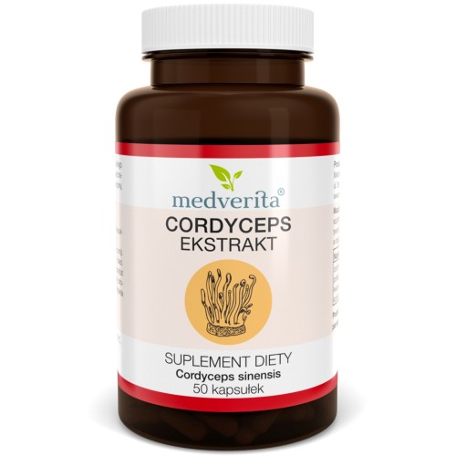 Medverita - Cordyceps 500 mg Maczużnik chiński - 50 kapsułek