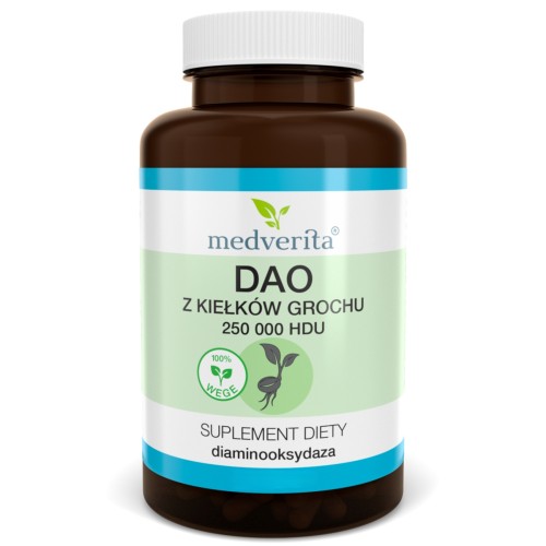 Medverita - DAO z kiełków grochu 250'000 HDU - 60 kapsułek
