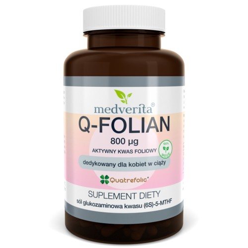 Medverita - Q-Folian 800 µg Quatrefolic - 60 kapsułek