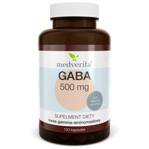 Medverita - GABA 500 mg - 100 kapsułek