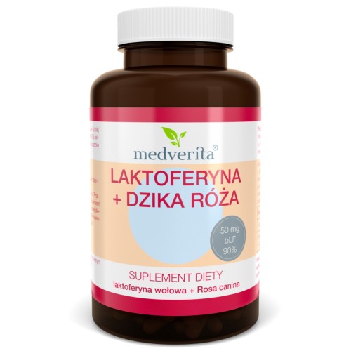 Medverita - Laktoferyna + Dzika Róża - 60 kapsułek