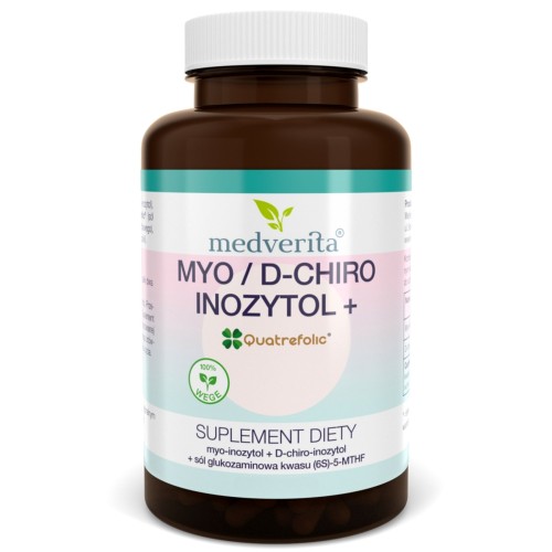 Medverita - Myo / D-chiro inozytol + Quatrefolic - 60 kapsułek