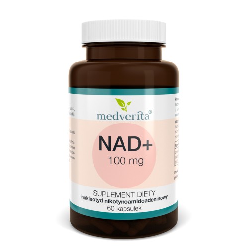 Medverita - NAD+ 100 mg Dinukleotyd Nikotynoamidoadeninowy - 60 kapsułek