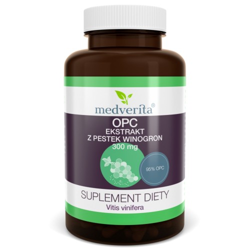 Medverita - OPC 95% ekstrakt z pestek winogron - 60 kapsułek