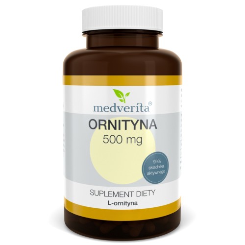 Medverita - Ornityna L-ornityna 500 mg - 60 kapsułek