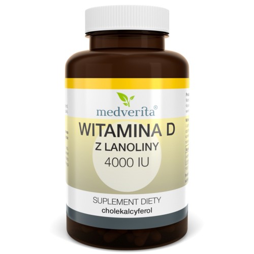 Medverita - Witamina D3 4000 IU - 60 kapsułek