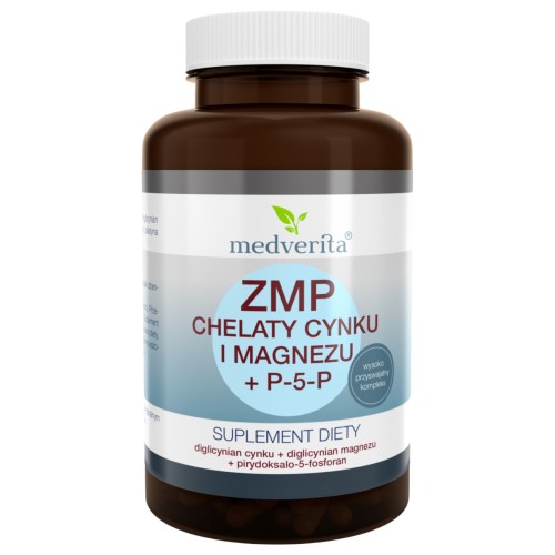 Medverita - ZMP chelaty Cynku i Magnezu + P-5-P - 60 kapsułek