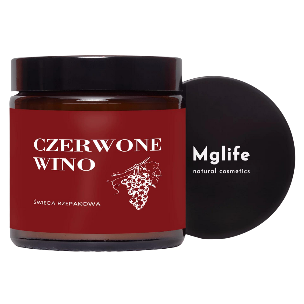 Mglife - Czerwone wino świeca - 120ml