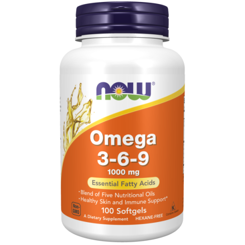 NOW - Omega 3-6-9 1000 mg - 100 kapsułek