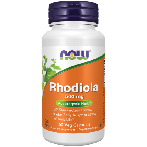 NOW - Rhodiola 500 mg - 60 kapsułek