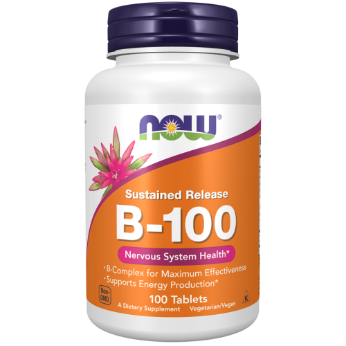 NOW - Vitamin B-100 Sustained Release - 100 tabletek
