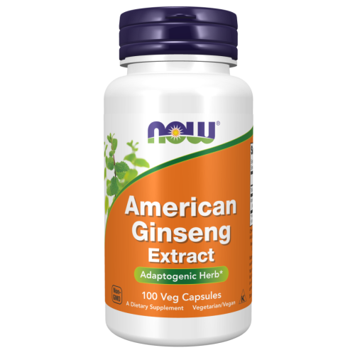 NOW - American Ginseng 500 mg - 100 kapsułek