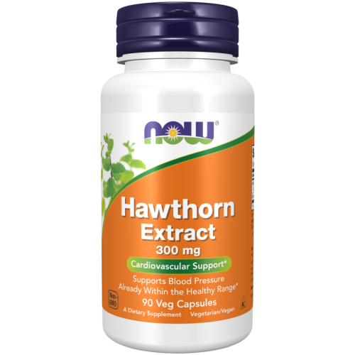 NOW - Hawthorn Extract 300 mg - 90 kapsułek
