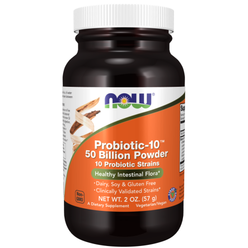 NOW - Probiotic-10 50 Billion Powder - 57 g