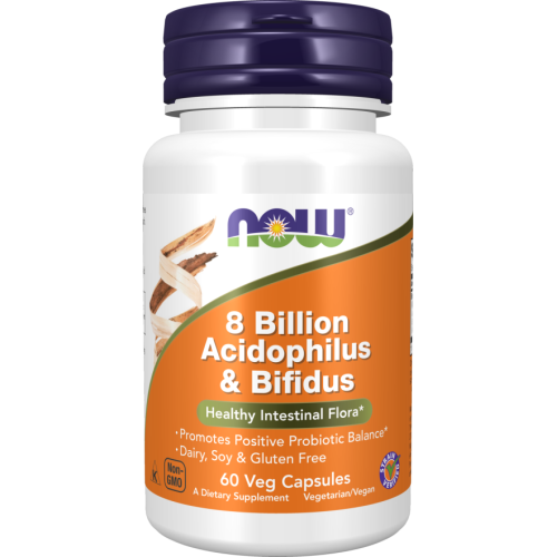 NOW - 8 Billion Acidophilus & Bifidus - 60 kapsułek