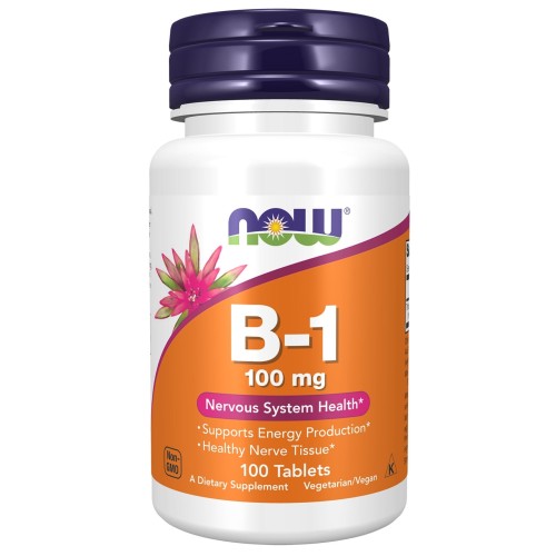 NOW - Vitamin B-1 100 mg - 100 tabletek