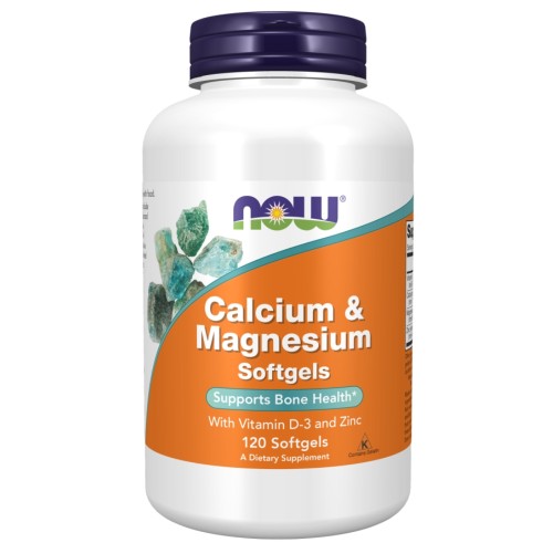 NOW - Calcium & Magnesium - 120 softgels