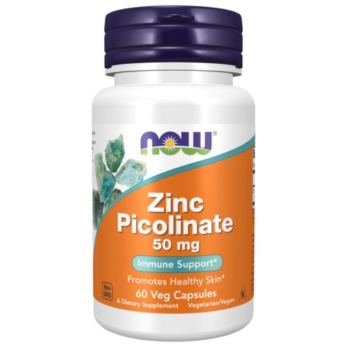 NOW - Zinc Picolinate 50 mg - 60 kapsułek