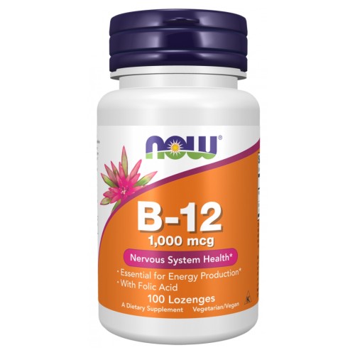 NOW - Vitamin B-12 1000 mcg - 100 pastylek