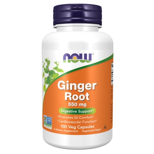 NOW - Ginger Root 550 mg - 100 kapsułek