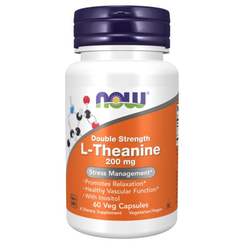 NOW - L-Theanine 200 mg - 60 kapsułek