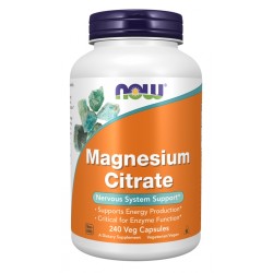 NOW - Magnesium Citrate - 120 kapsułek