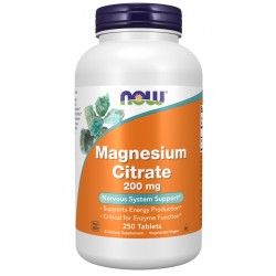 NOW - Magnesium Citrate 200 mg - 100 tabletek