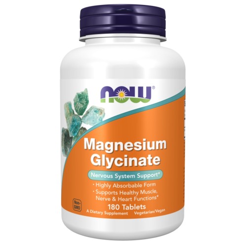 NOW - Magnesium Glycinate - 180 tabletek
