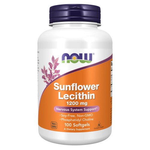 NOW - Sunflower Lecithin 1200 mg - 100 kapsułek