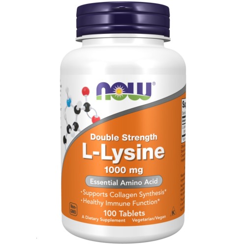 NOW - L-Lysine 1000 mg - 100 tabletek