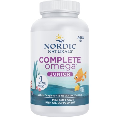 Nordic Naturals - Complete Omega Junior 283mg Lemon - 90 kapsułek