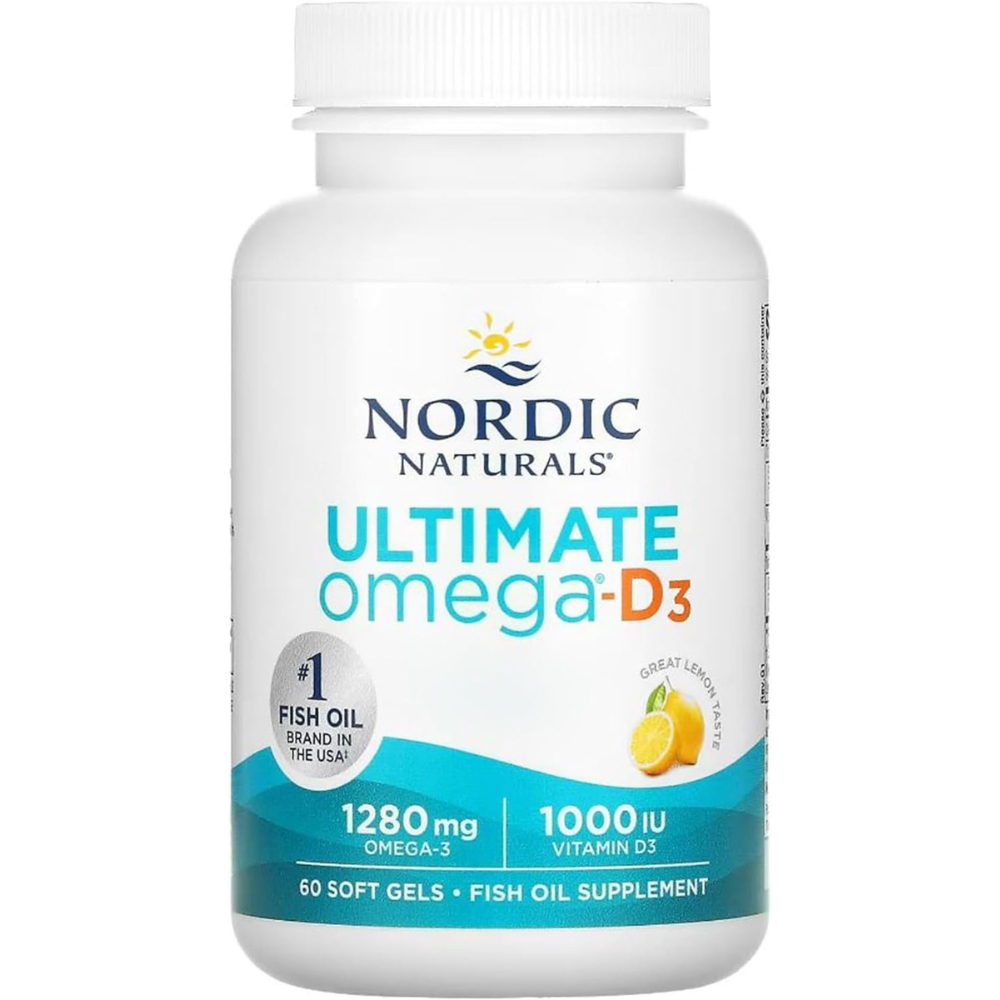 Nordic Naturals - Ultimate Omega 1280 mg Omega-3-D3 - 60 kapsułek