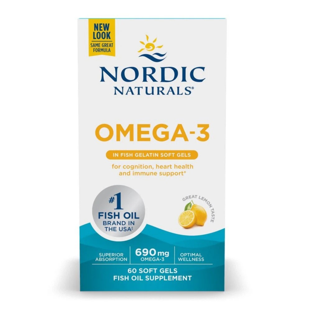 Nordic Naturals - Omega-3 690 mg Lemon - 60 kapsułek