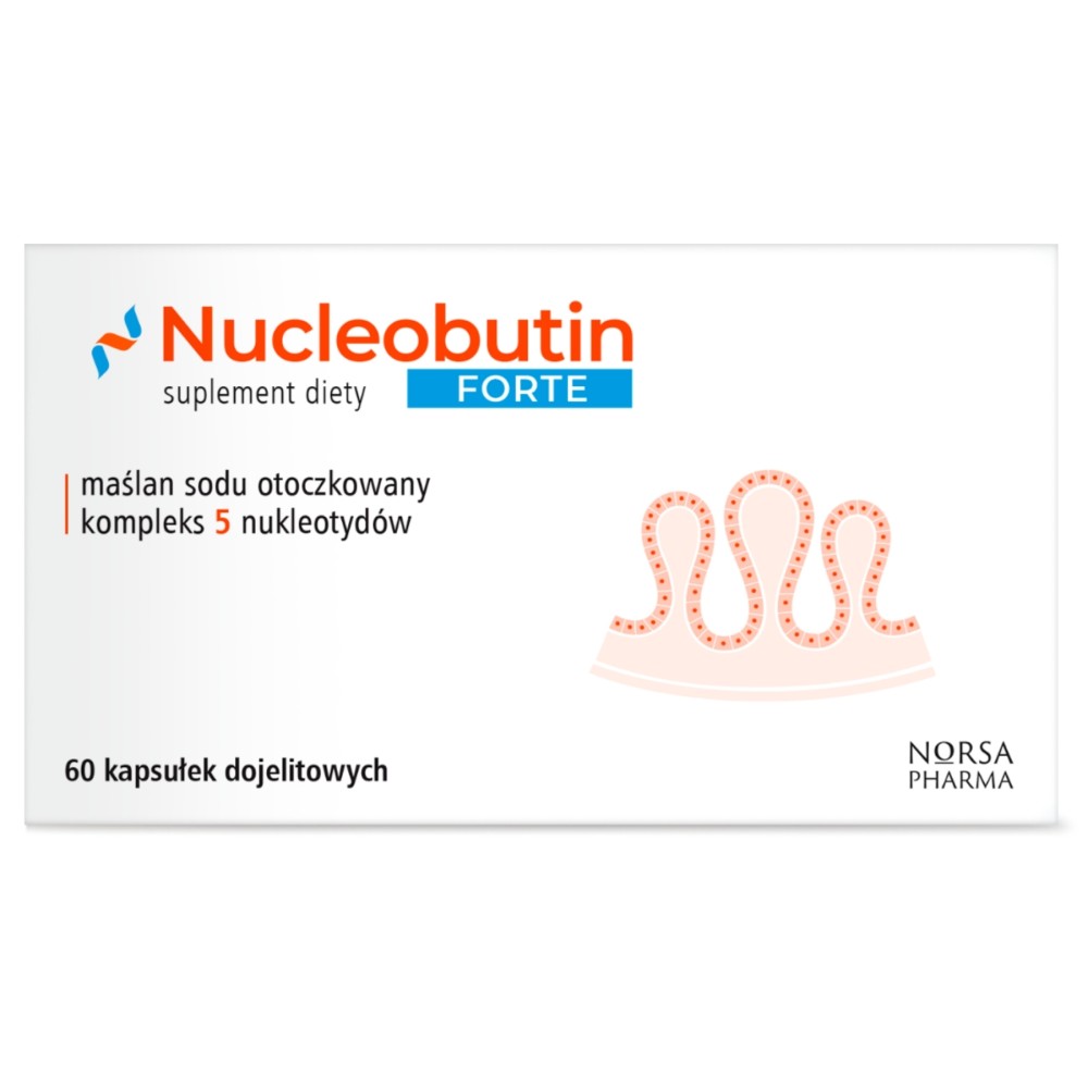 Norsa Pharma - Nucleobutin Forte - 60 kapsułek 