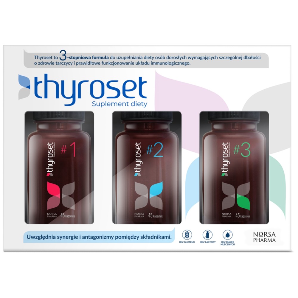 Norsa Pharma - Thyroset - 3 x 45 kapsułek