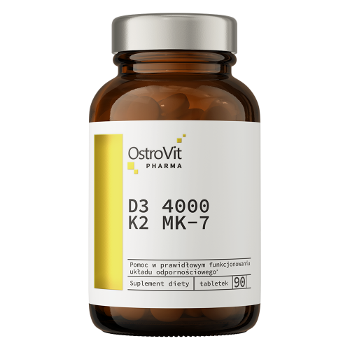 OstroVit Pharma - D3 4000 IU + K2 MK-7 - 90 tabletek