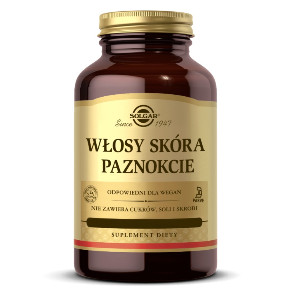 Solgar - Włosy Skóra Paznokcie - 60 tabletek 
