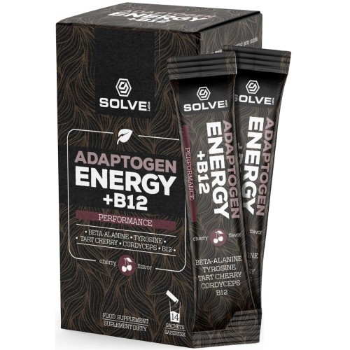 Solve Labs - Adaptogen Energy + B12 - 14 saszetek