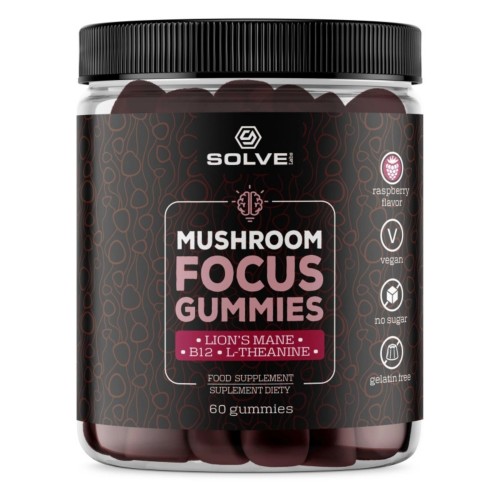 Solve Labs - Mushroom Focus Gummies - 60 żelek