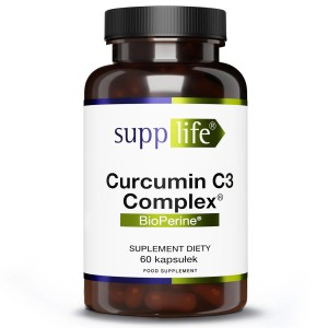 Supplife - Curcumin C3 Complex 500 mg + BioPerine - 60 kapsułek