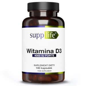 Supplife - Witamina D3 4000 IU FORTE - 180 kapsułek