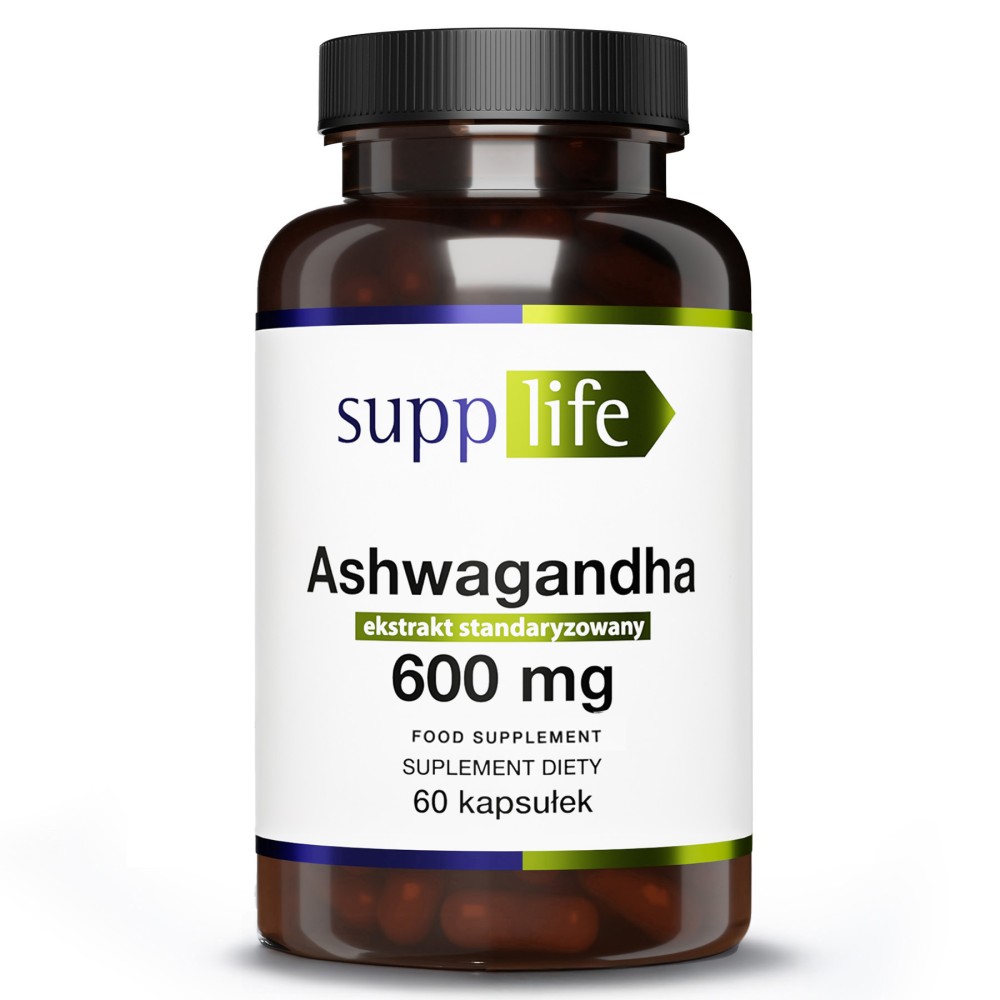 Supplife - Ashwagandha 600 mg - 60 kapsułek