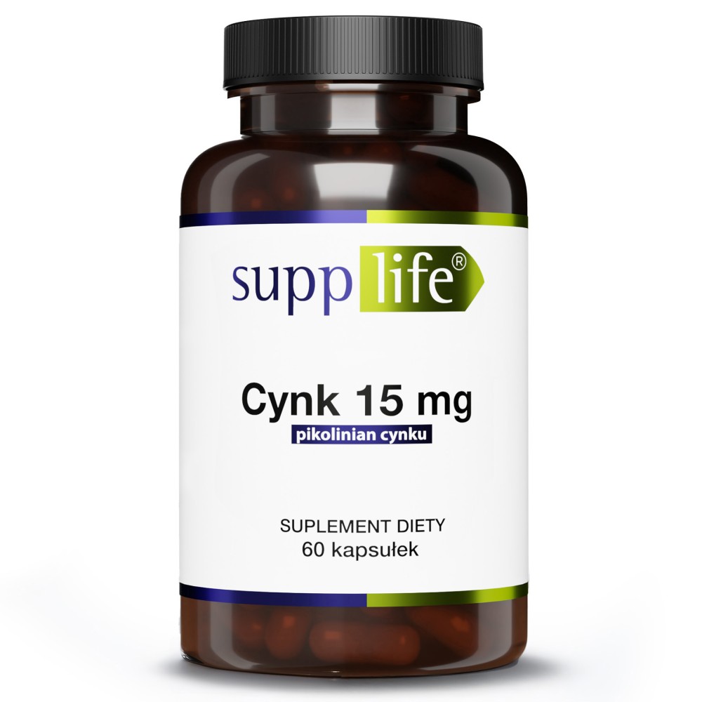 Supplife - Cynk 15 mg - 60 kapsułek
